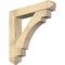 Ekena Millwork Merced Arts and Crafts Rough Sawn Bracket w/ Offset Brace, Douglas Fir, 8"W x 42"D x 42"H BKT0806X42X42MRC03RDF - alternate 1